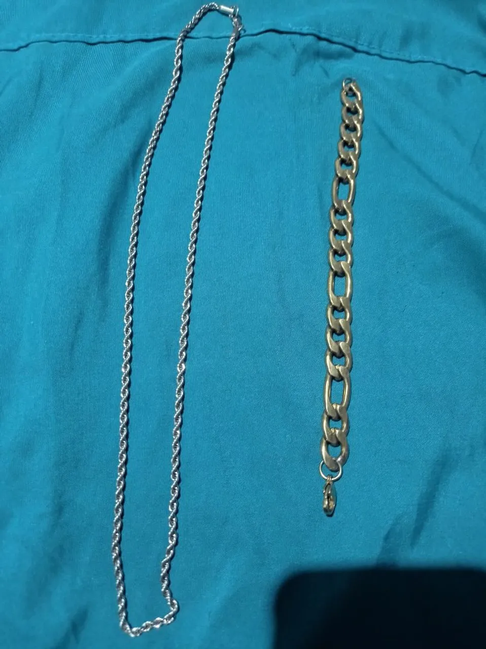 Corrente e pulseira de aço inoxidável