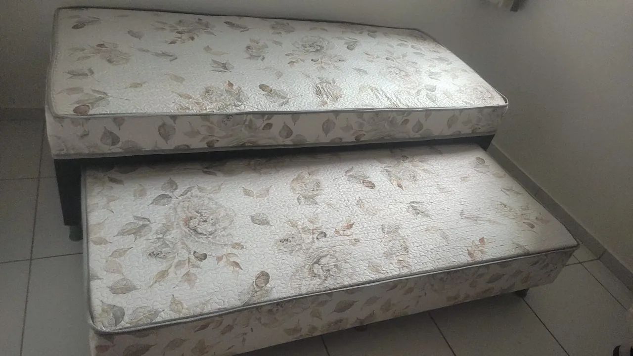 Cama Box Solteiro com Cama Auxiliar - Novas!!! - Foto 3