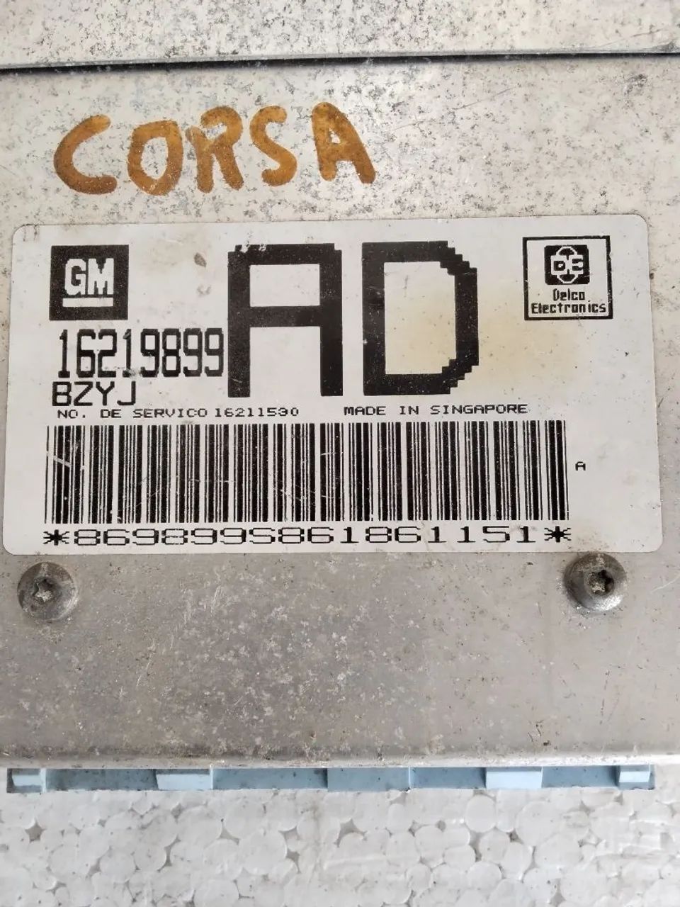 Modulo injeção Corsa 16219899  - Foto 2