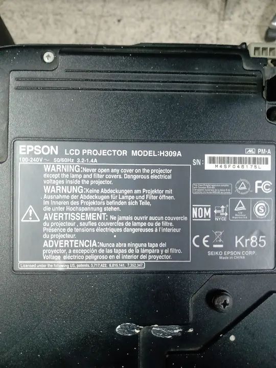 Projetor/ Datashow Epson 64396663277441124