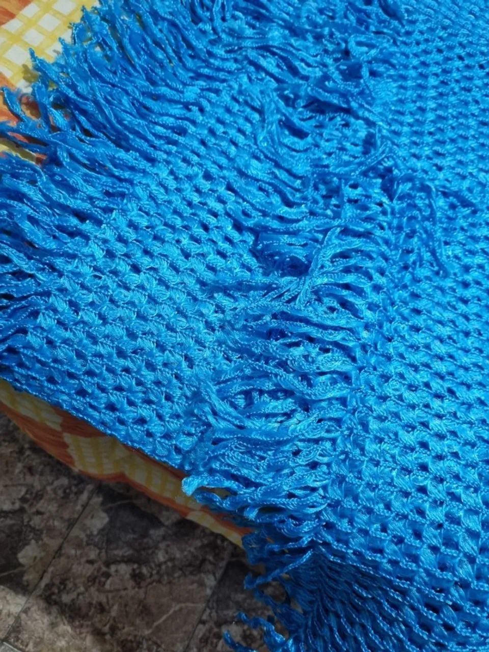 Colcha de linha casal azul - Foto 3