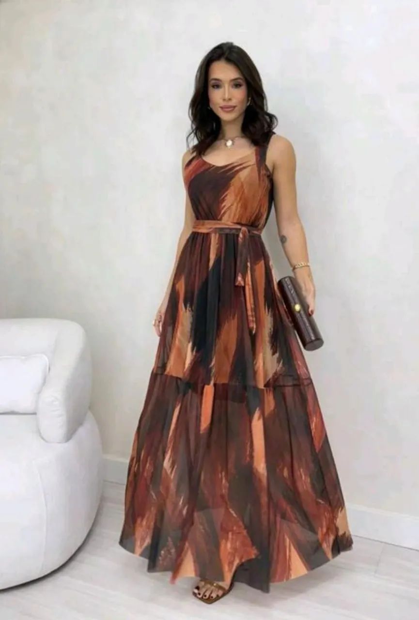 Vestido em tule estampado! Desapego! - Foto 3