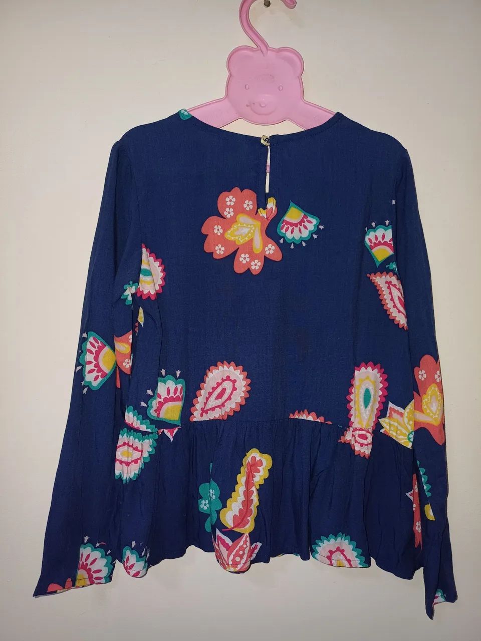 Blusa Infantil Puc Estampada com Babado - Foto 2
