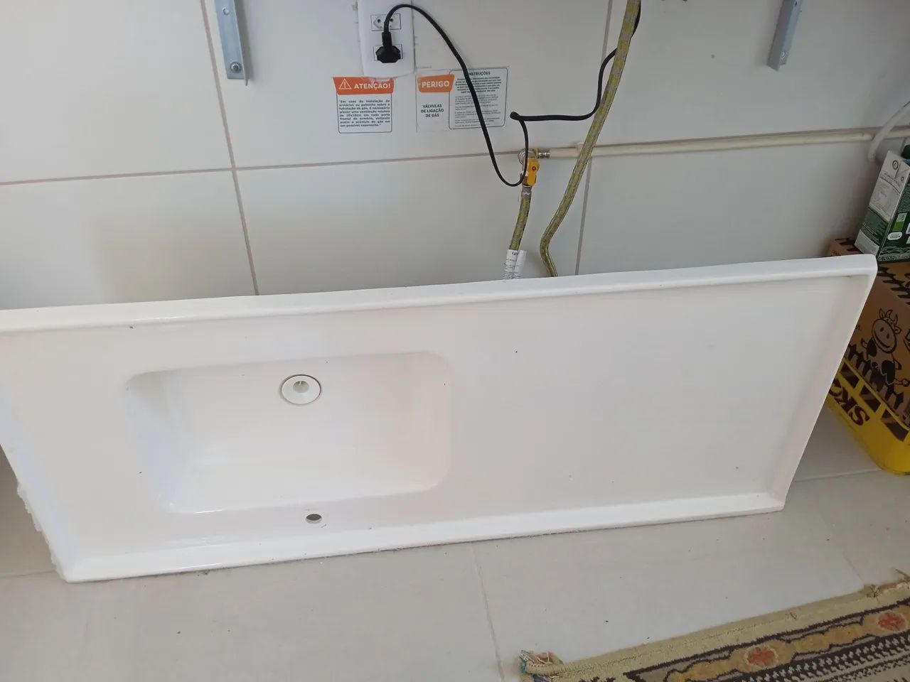 Pia branca nova 120×55