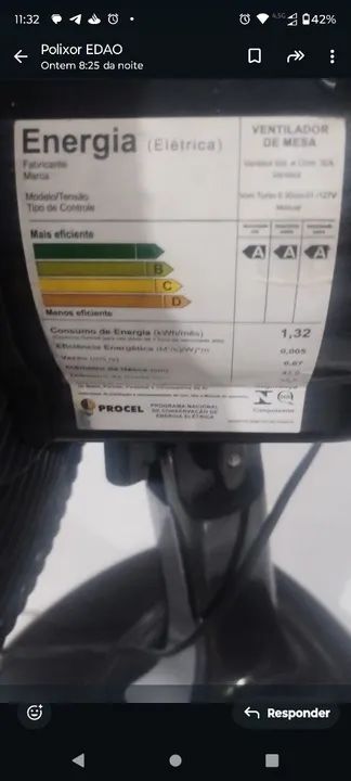 Ventilador 110 valor 200,00 bem conversando  - Foto 5