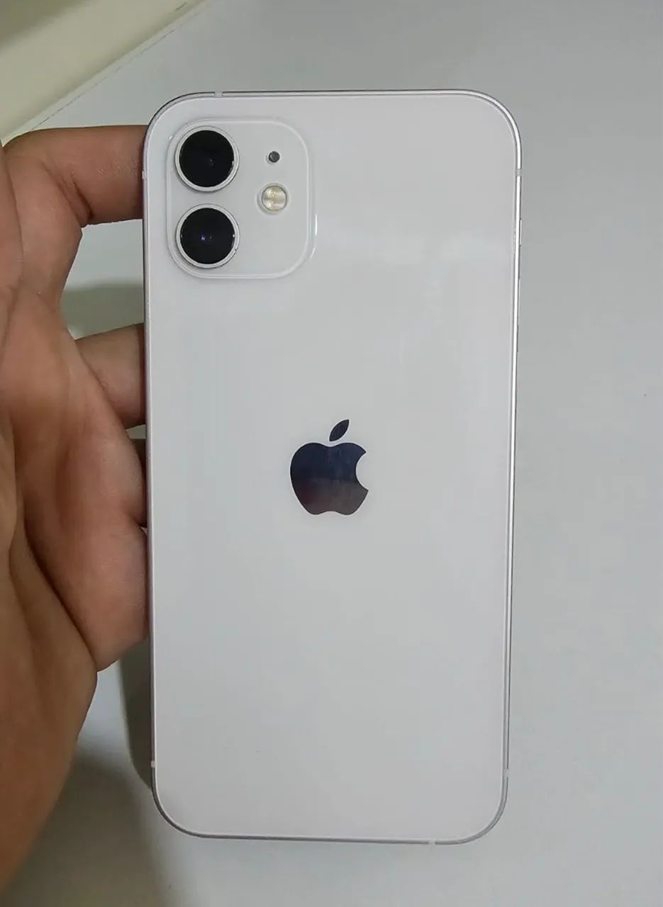 iPhone12 ホワイト Apple iPhone 12 White 5G 64GB Tela 6.1 LED Câmera Dupla 12MPX