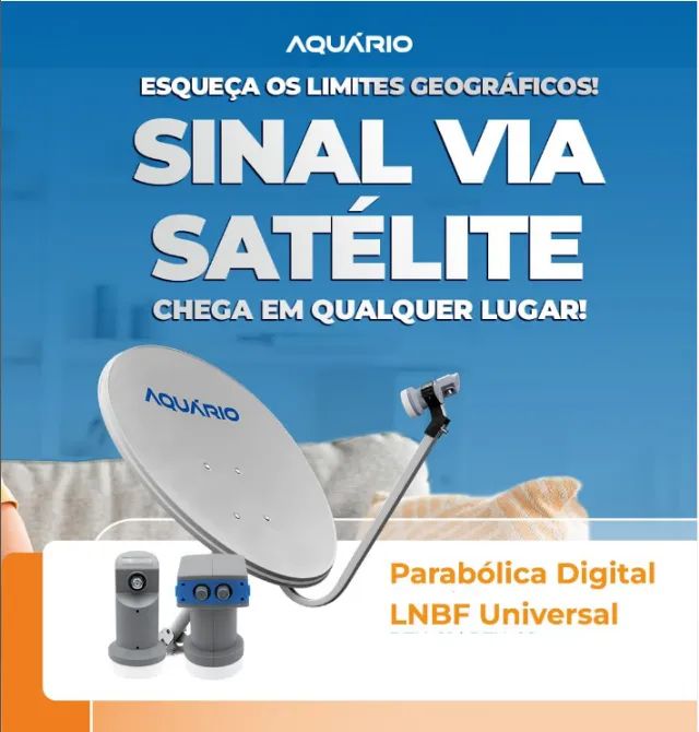 Kit Antena Parabolica HD Digitais Mas de 60 Canais  - Foto 2