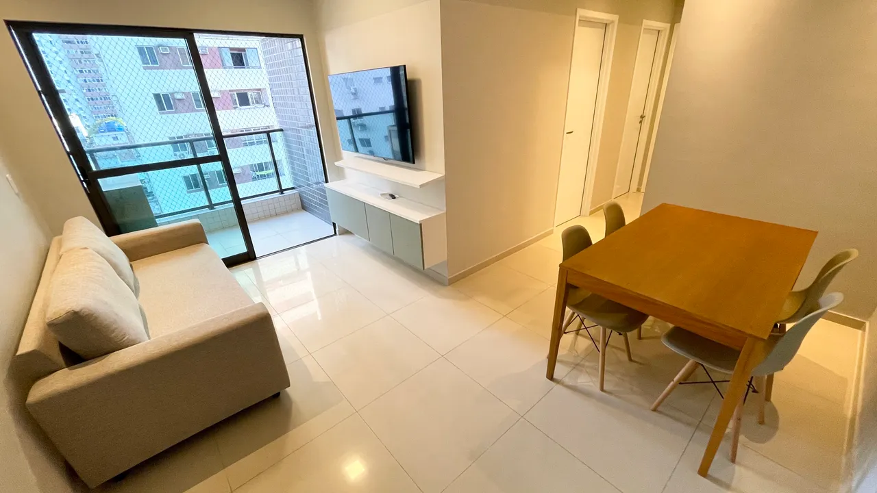BOA VIAGEM, PERTO SHOPPING RECIFE, 65 M², MOBILIADO, 3 QUARTOS (1 SUÍTE), LAZER COMPLETO