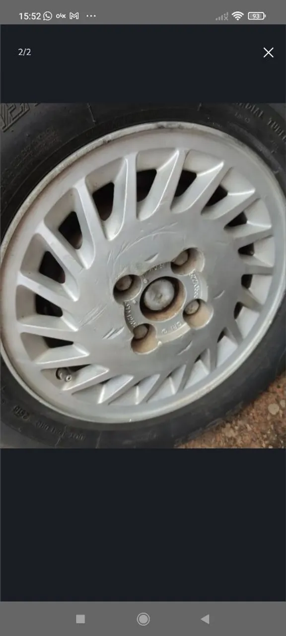 Pneu aro original 175/70/13 meia vida vnd