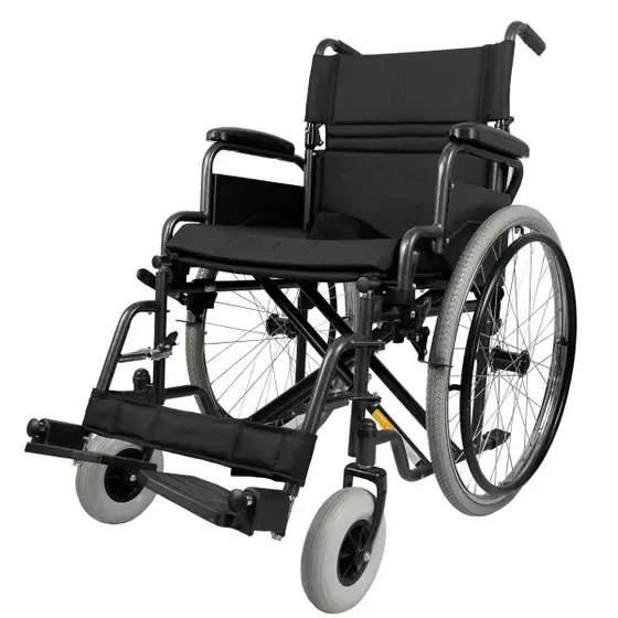 Cadeira De Rodas Dobravel Com Encosto D400 DellaMed 120 Kg - Nova