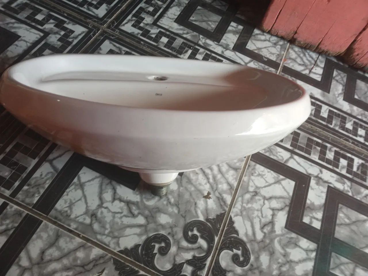 Pia Cuba de cerâmica para banheiro - Foto 5