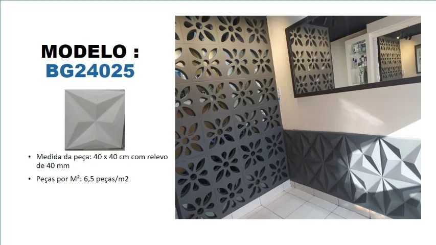 Revestimento 3d cimentício diversos  - Foto 4