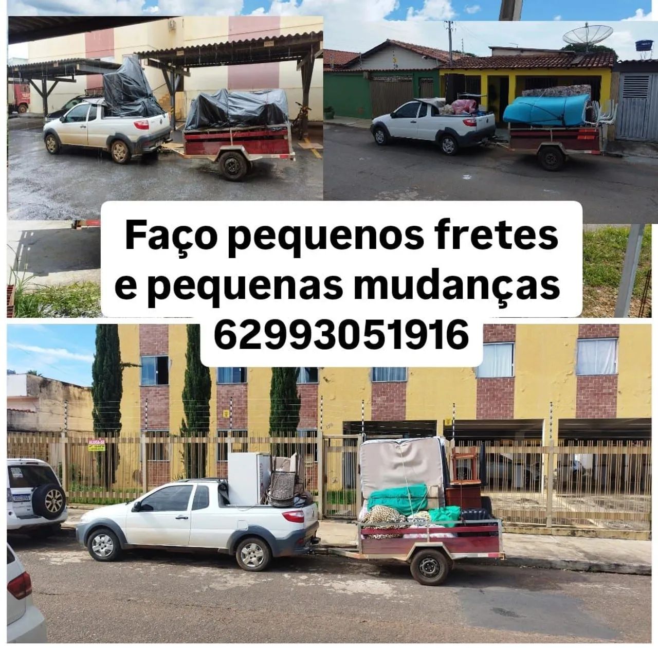 Faço pequenos fretes em Anápolis.
