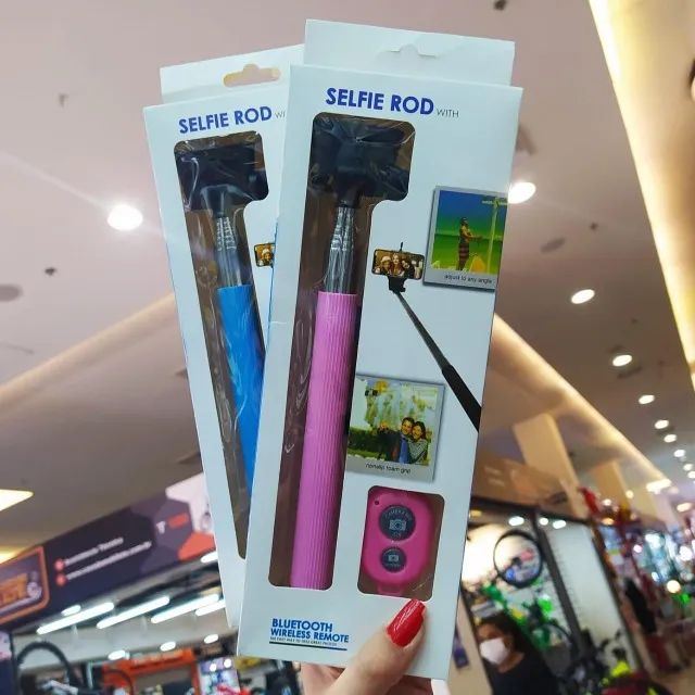 Bastão de Selfie Bluetooth com Controle Remoto