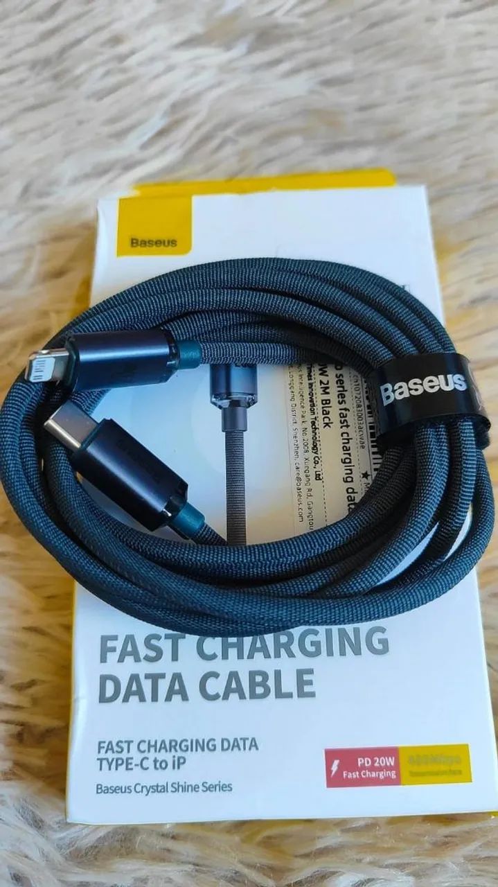 Cabos Baseus USB-C e Lightning  - Foto 3