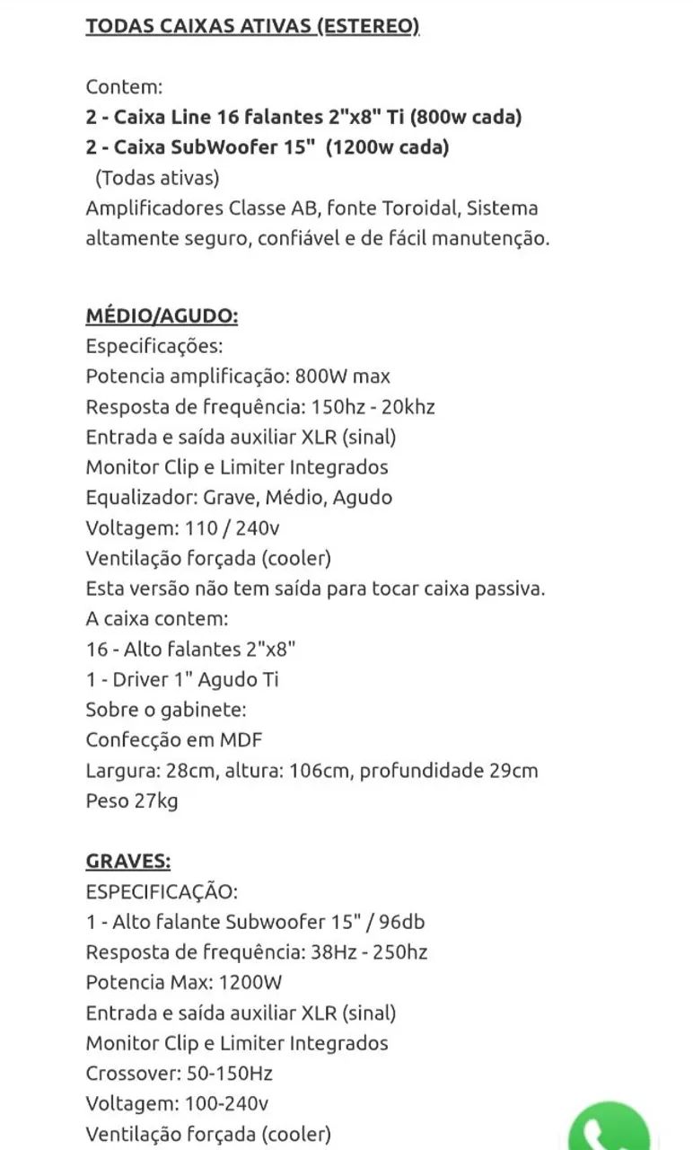 Kit Caixas de Som Ativas Stereo NHL PRO 4005 Novas
