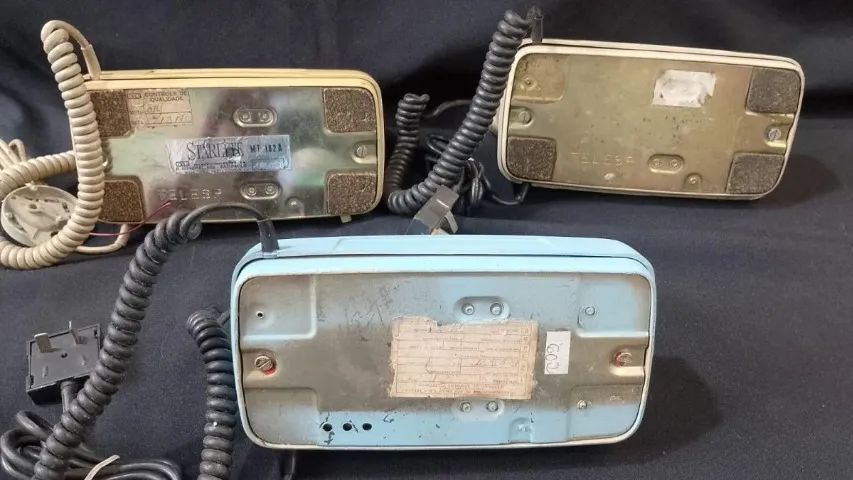03 aparelhos de telefones antigos tipo tijolinho - Foto 3