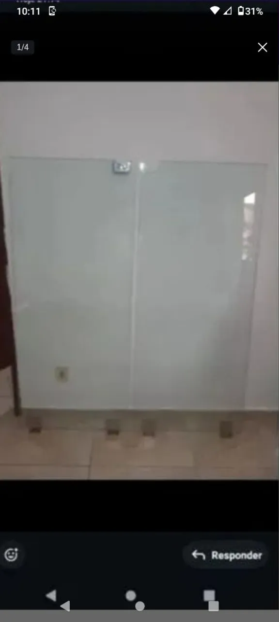 V/T Porta de vidro temperado 2 -folhaa(Brindex) aceito pequena oferta