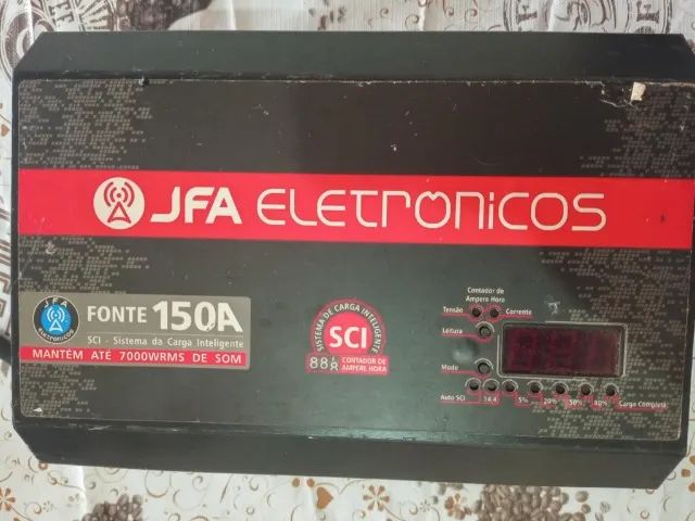 fonte automotiva JFA de 150 amperes - Aparelhos de Som - Primavera