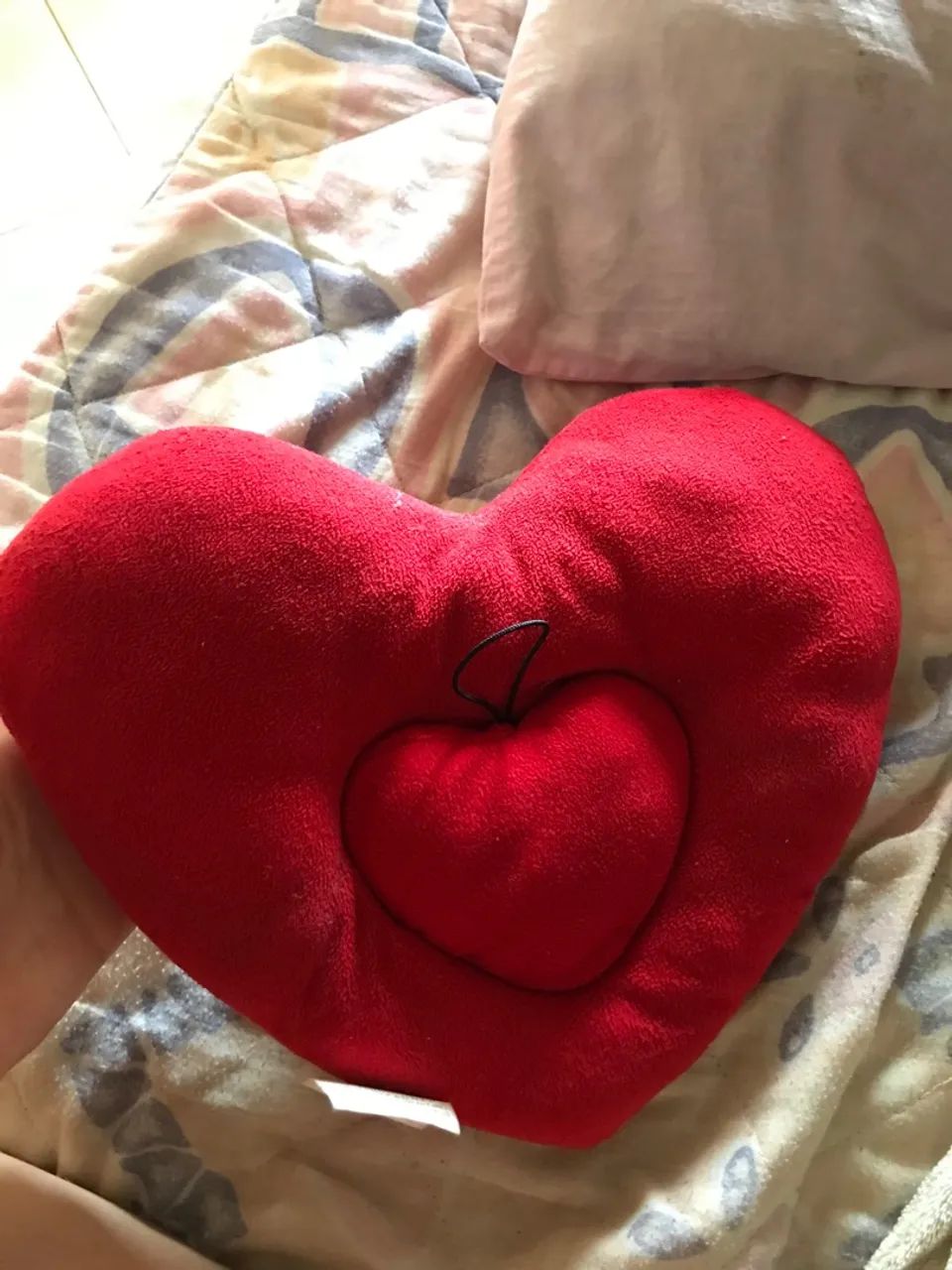 Coração vermelho de encaixe - Foto 3