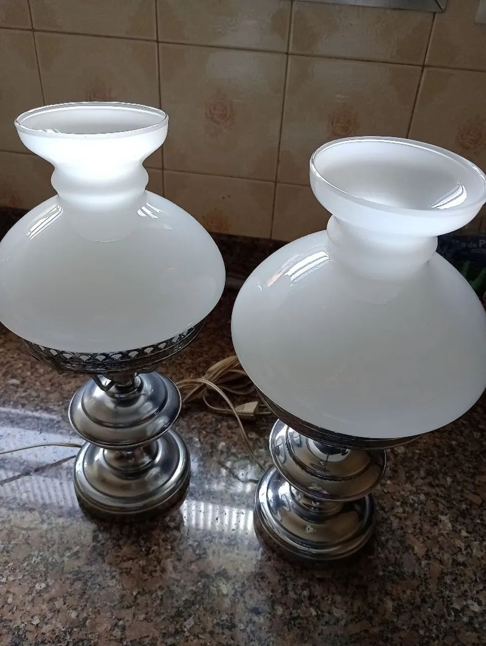 Par de abajur para o quarto 