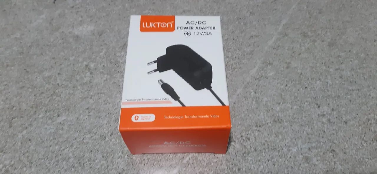 Adaptador AC/DC 12V/3A Lukton fonte - Foto 2