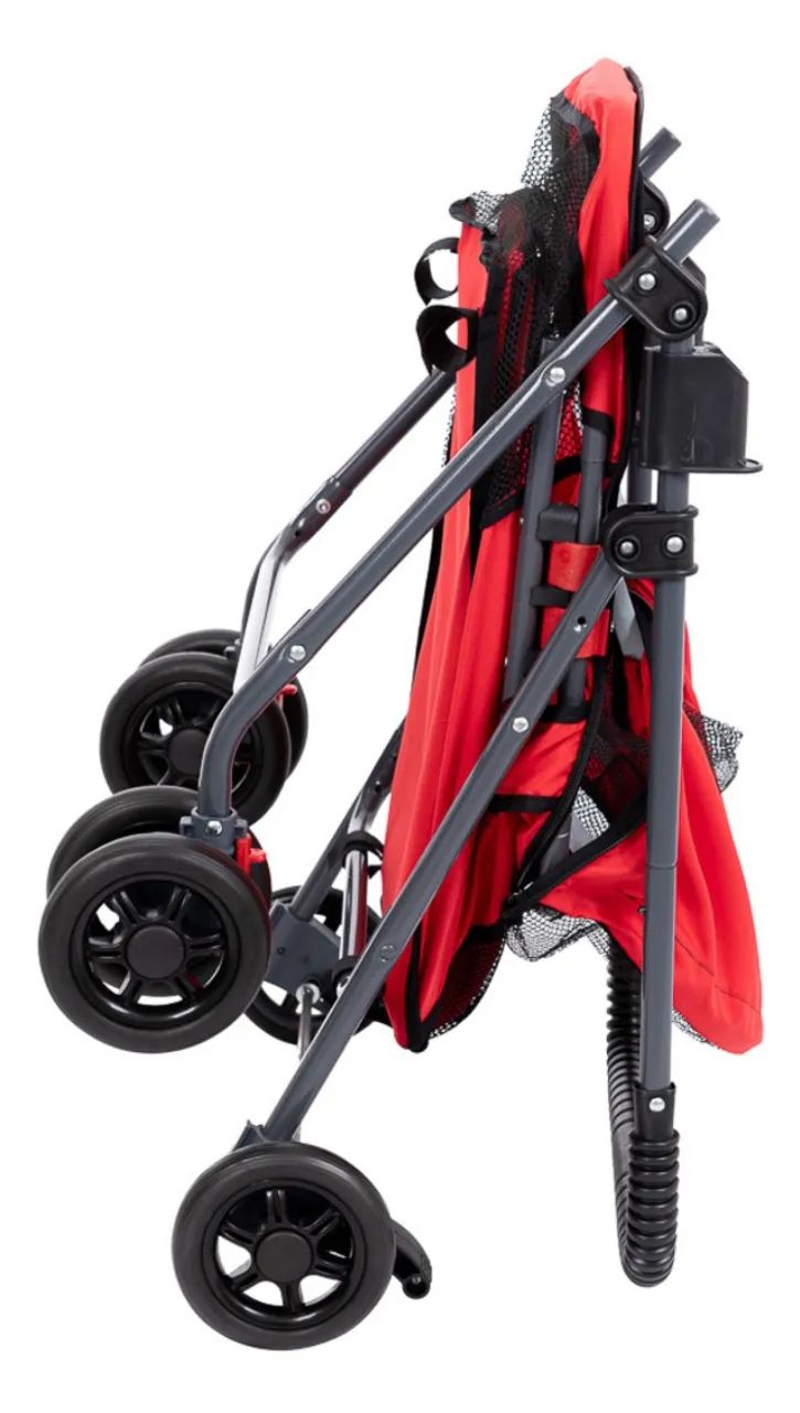 Carrinho pet de passeio vermelho - Foto 4
