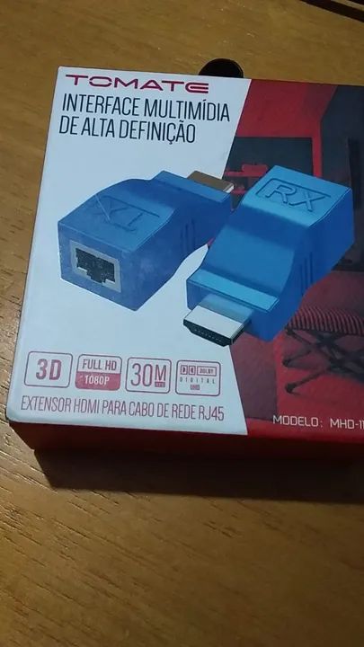 EXTENSOR HDMI PARA CABO DE REDE RJ45 - Foto 2