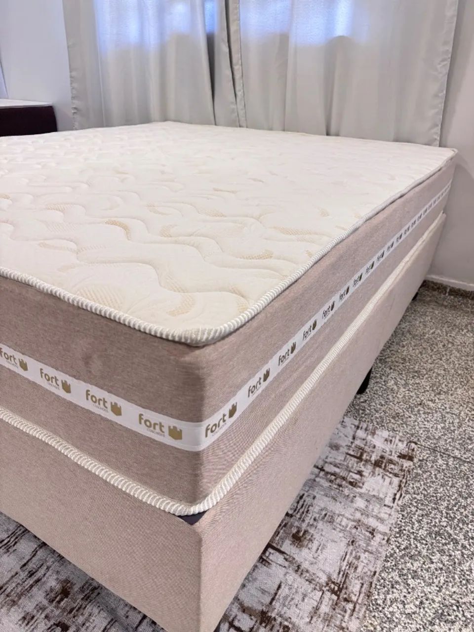 Mega Promoção Conjunto Base + Colchão Molas Ensacadas 