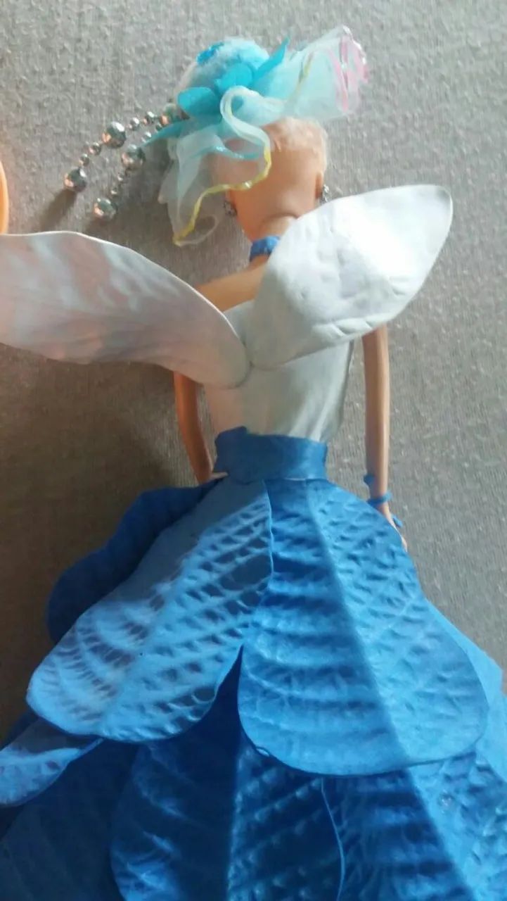 boneca barbie fada princesa com penteadeira - Foto 3
