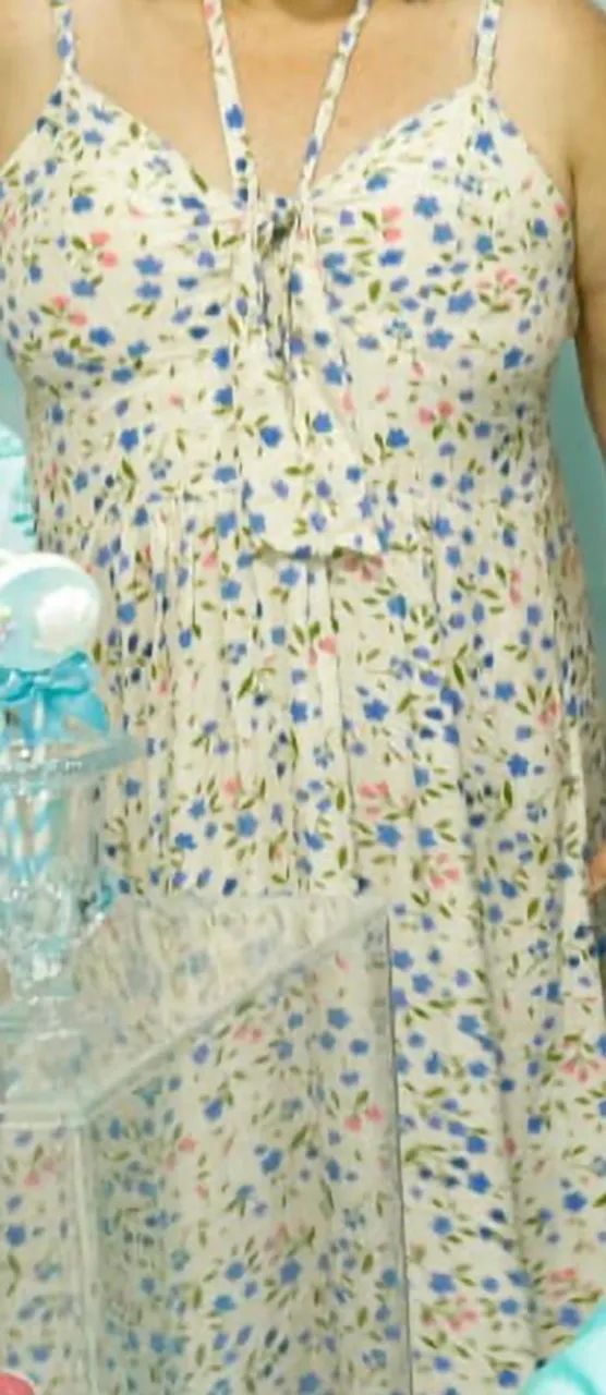 Vestido longo, tam.44( R$ 60,00)