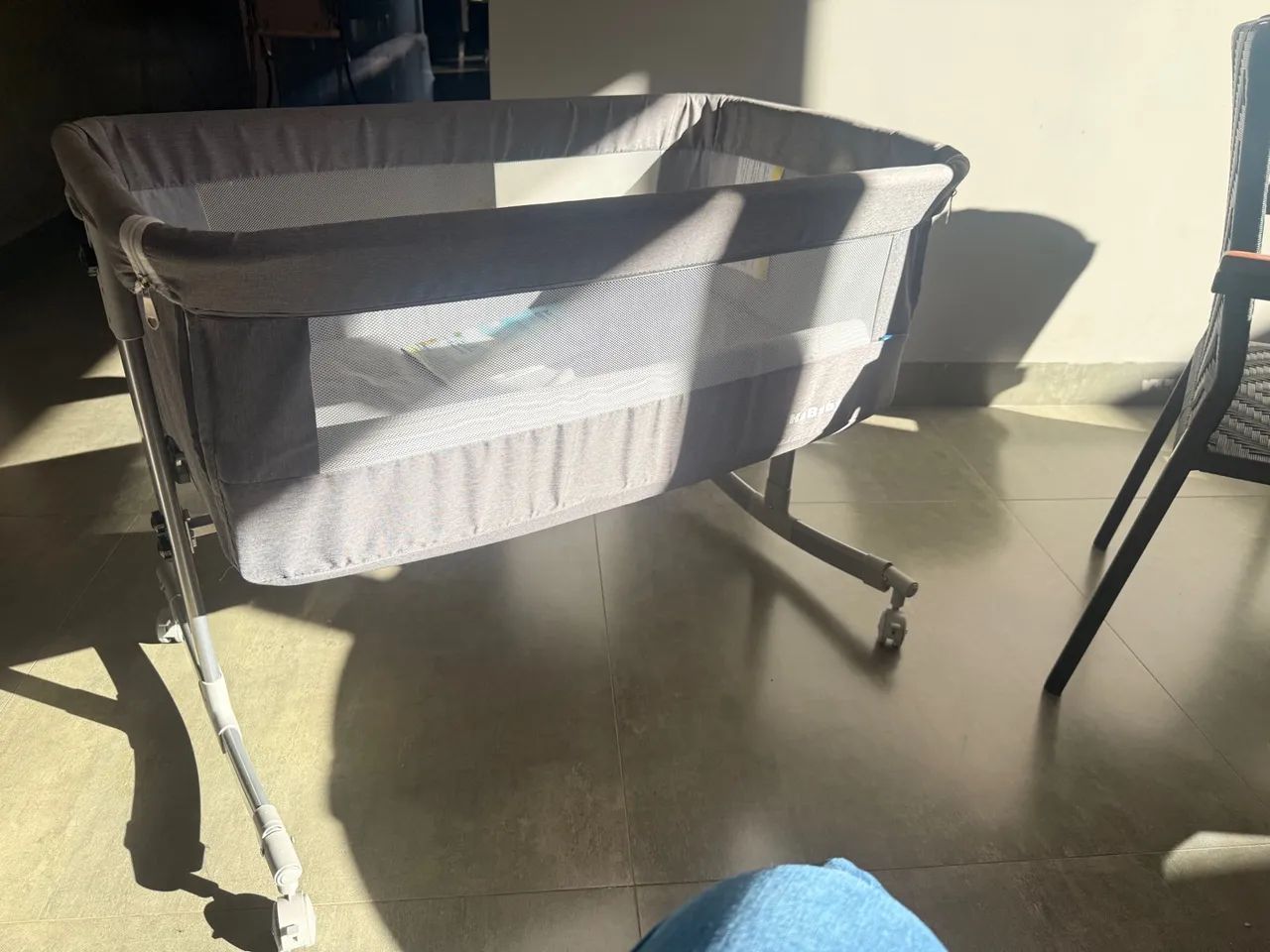Berço Moisés Co-bed Cinza Kababy - novíssimo  - Foto 3
