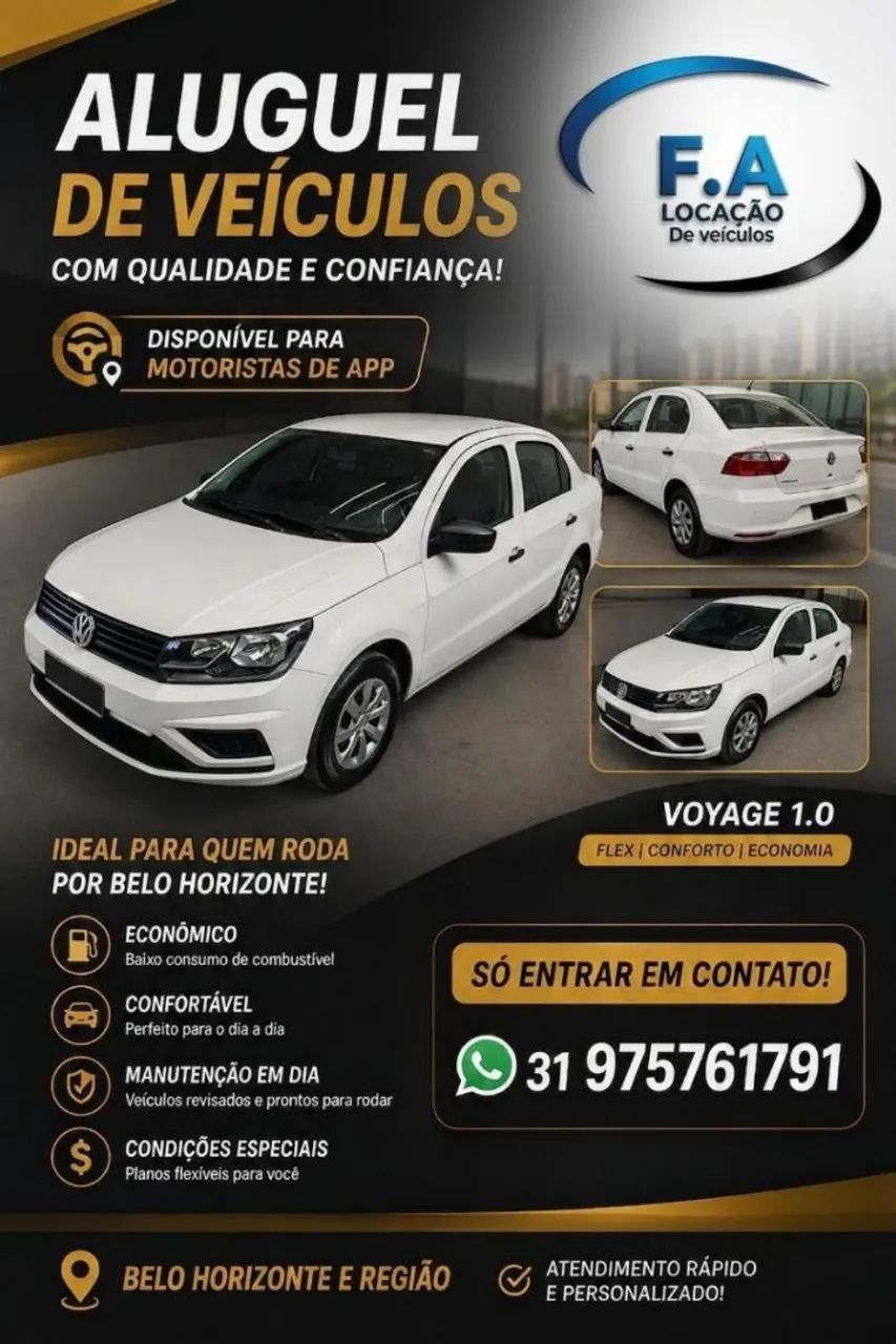 Aluguel Voyage DISPONÍVEL PARA MOTORISTAS DE APP - Foto 3