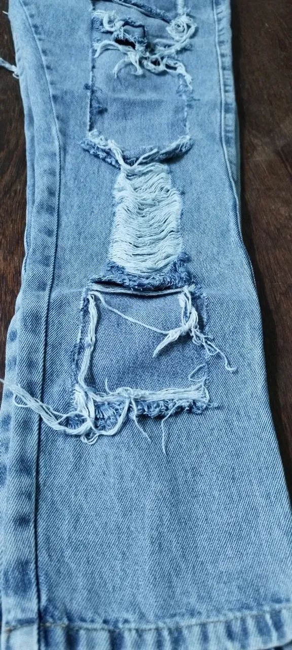 Calça Jeans destroid feminina  - Foto 2