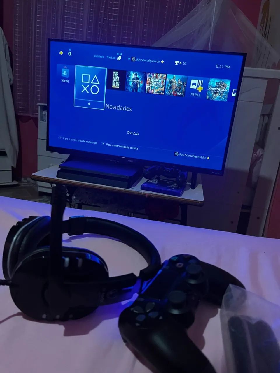 Vendo ps4 zero com 2 controles e 1 jogo - Foto 3