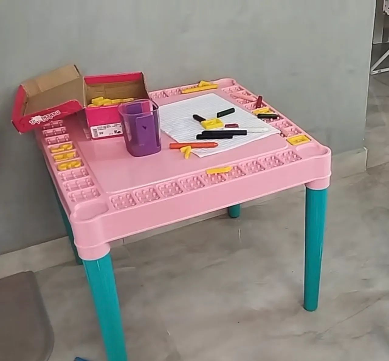 Mesa e Cadeira Educativa Tritec Para Brincadeiras Sortidas - Foto 2