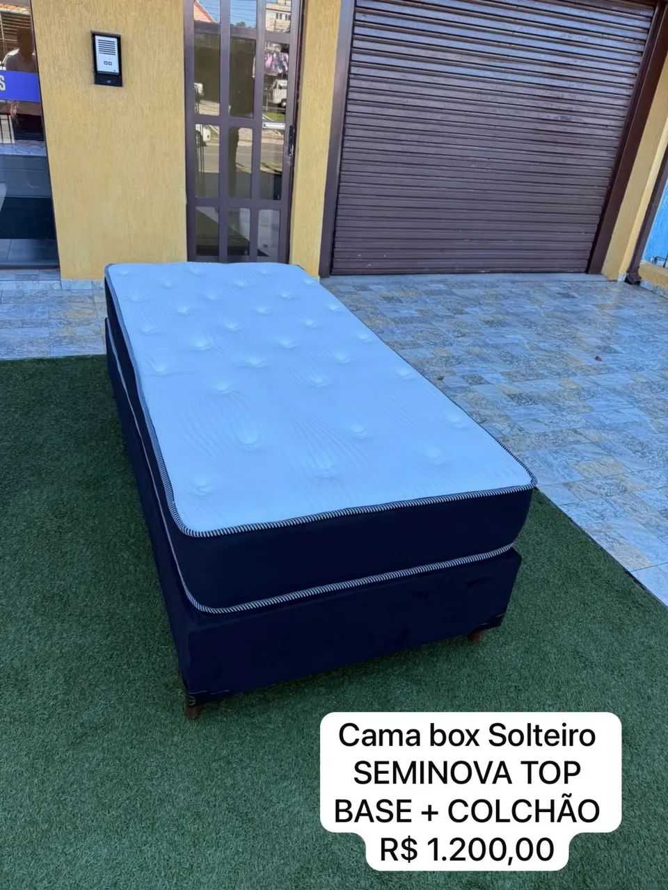 Cama box SOLTEIRO SEMINOVA TOP - ENTREGAMOS 
