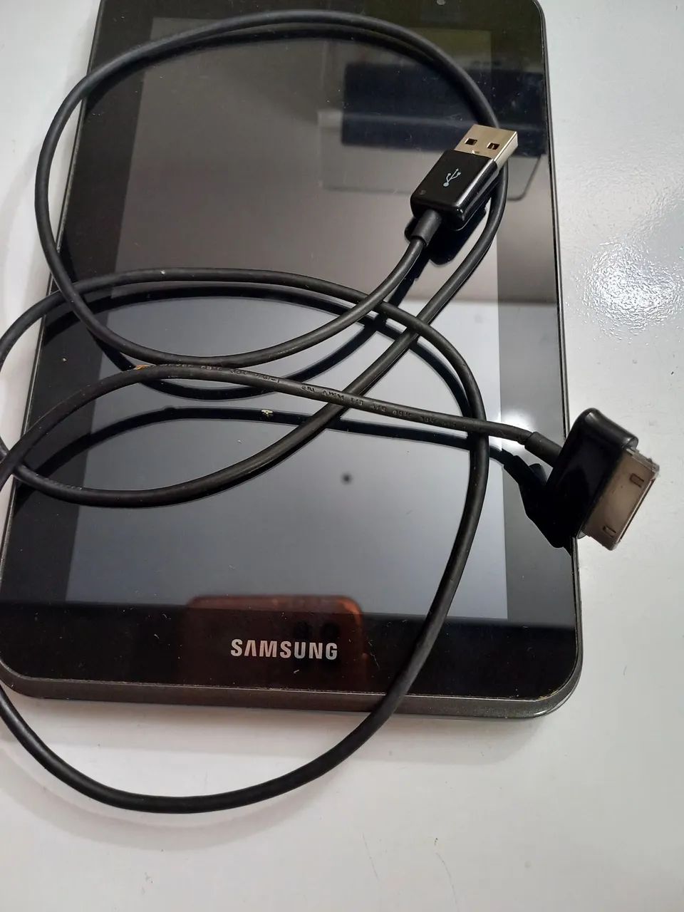 Tablet Samsung 7 Pol Funcionando Com Play Store e Cabo - Foto 2