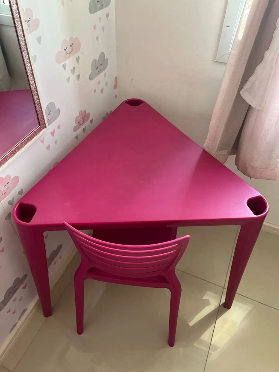 Conjunto mesa e cadeira infantil  - Foto 4