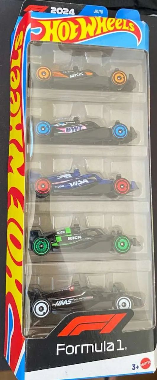 Hot Wheels F1 Pack 5 unidades Mainline 2024 - Formula 1