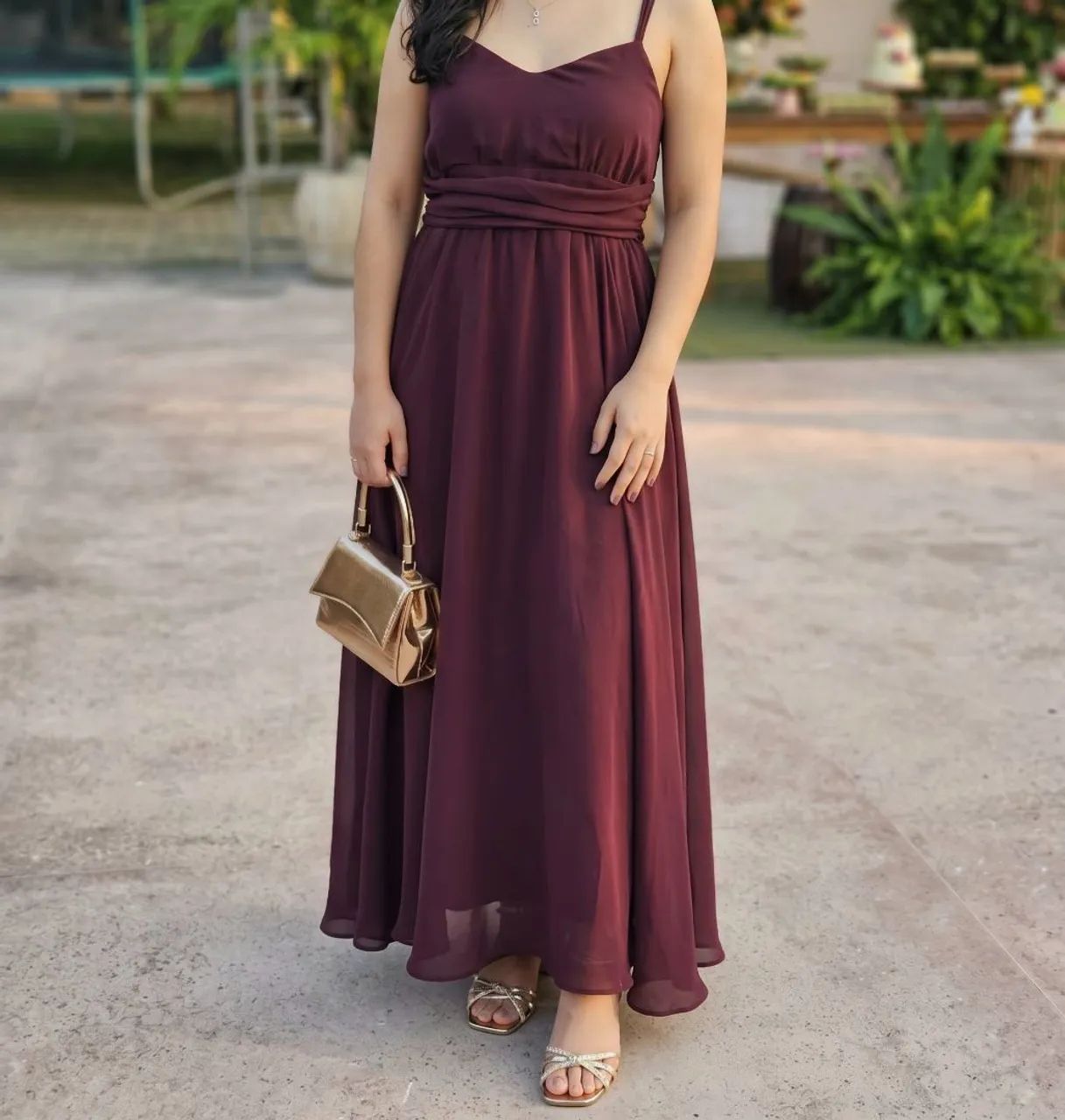 Vestido Roxo Longo 36/38