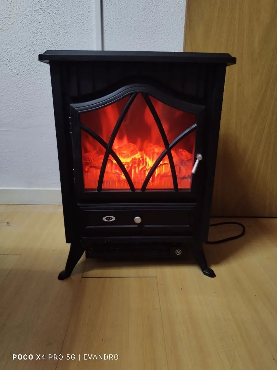Aquecedor elétrico efeito 3d 