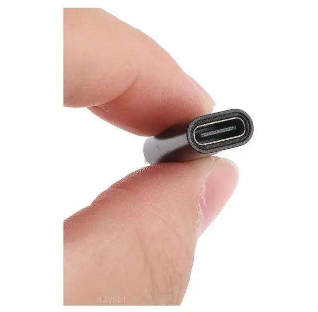 A3vsbr adaptador otg com conector tipo-c fêmea pra mini-b v3 macho  - Foto 3