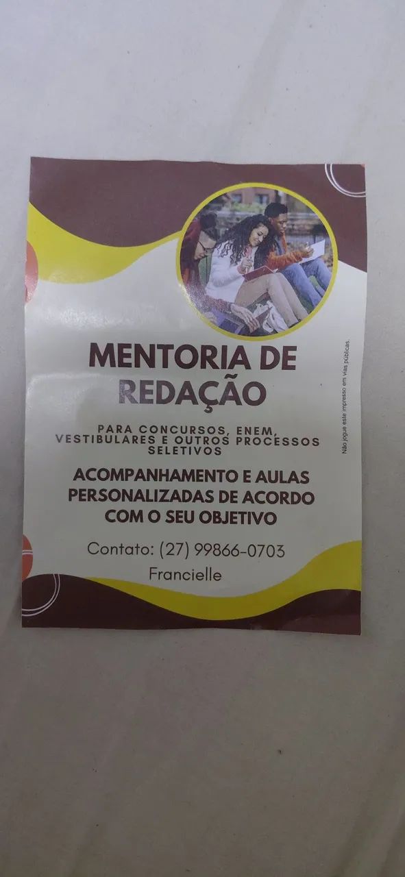 Aulas de português/redação 