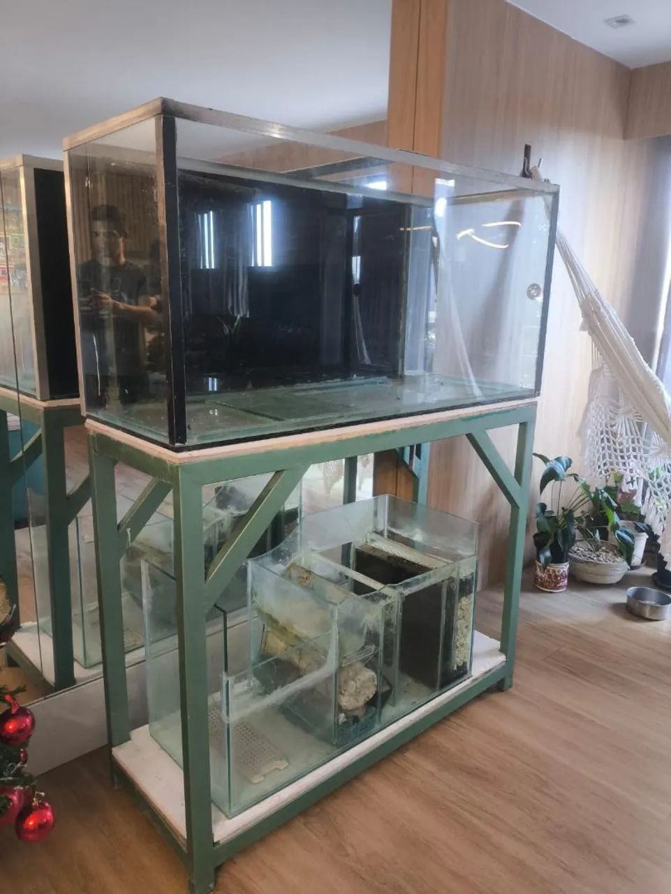 Aquário completo 500L com estrutura metálica + Sump