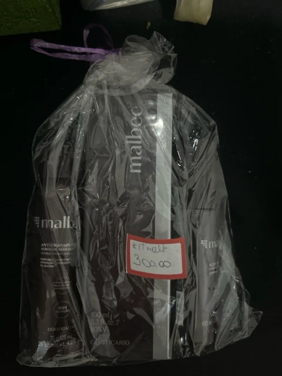 Kit perfume malbec com 2 body spray desodorante - Foto 2