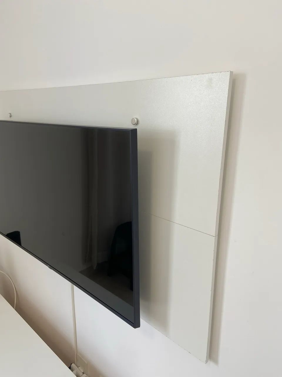 Painel Para Tv Até 55 Polegadas Madesa - Off White - Novo - Foto 4