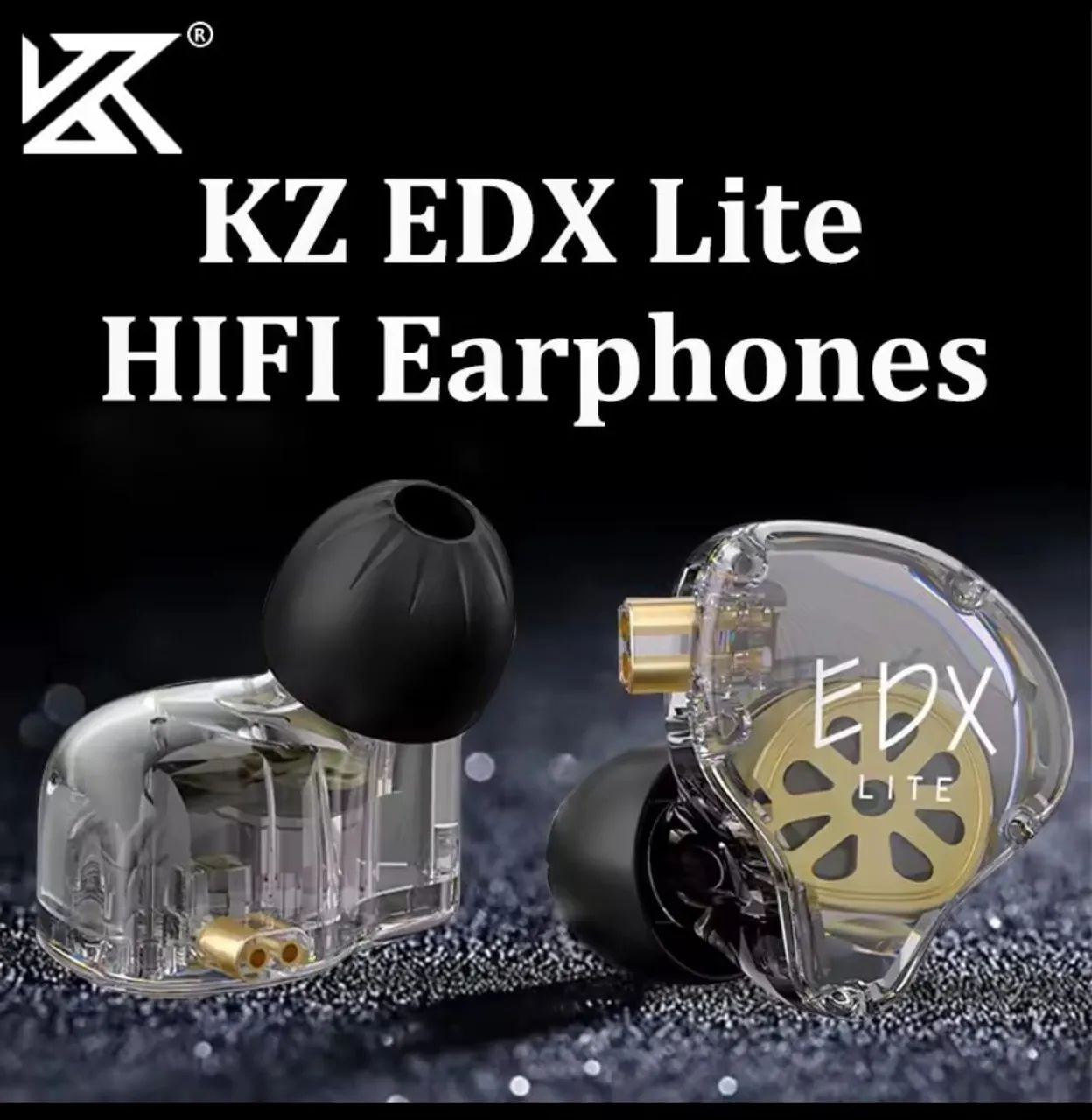 KZ edx lite, jogos e retorno de palco, com microfone 