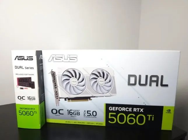 RTX 5060 Ti 16GB ASUS Dual OC WHITE - Placas de Vídeo - Portão