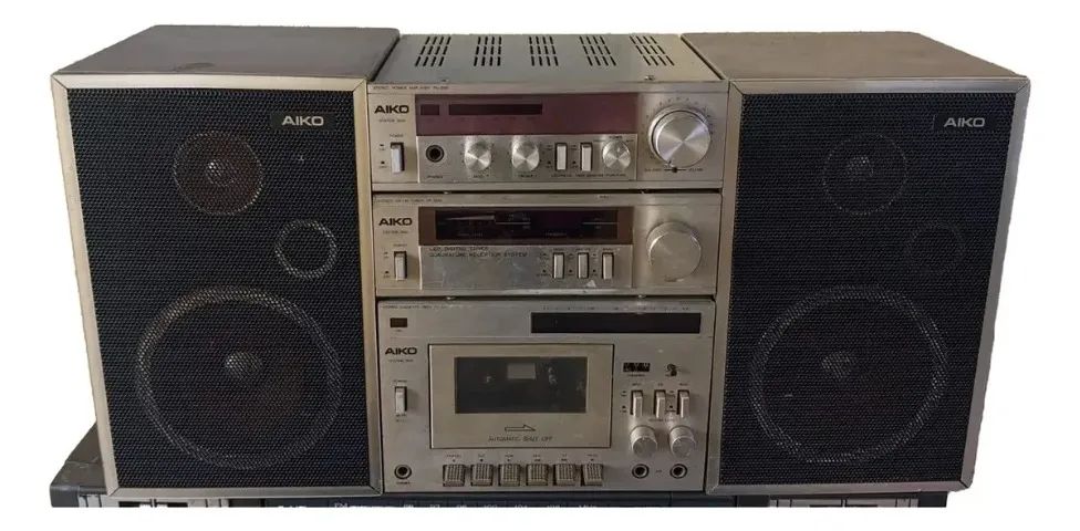 Micro System Modulado Vintage Aiko System Td 3000 Completo # (Usado)